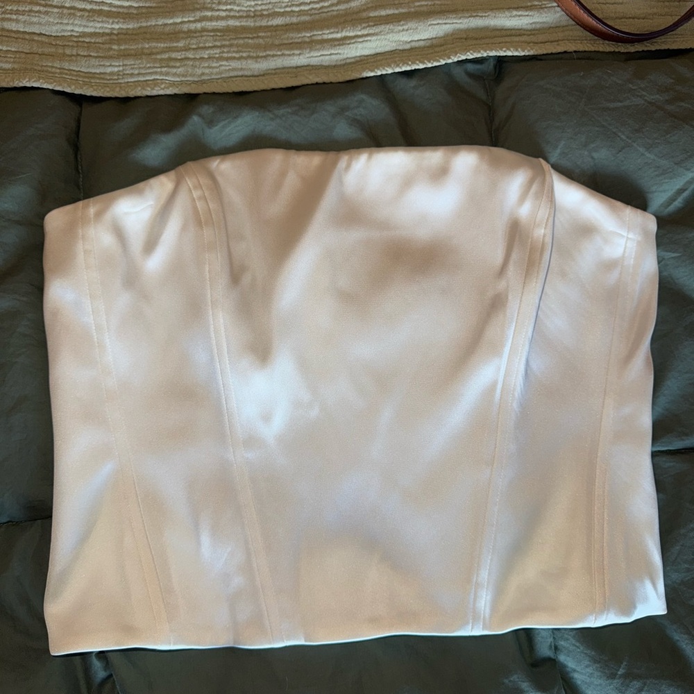Pearl Elegant Strapless corset Top